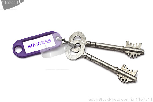 Image of Key with a success tag 