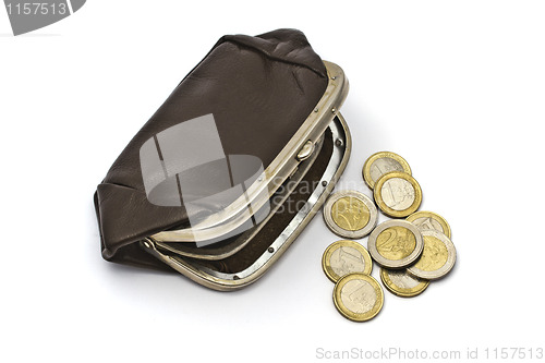 Image of Old purse and coins