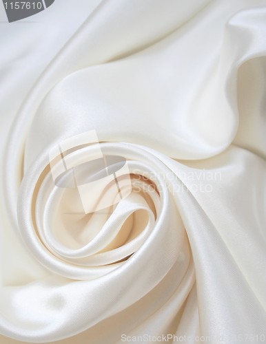 Image of Smooth elegant white silk as wedding background