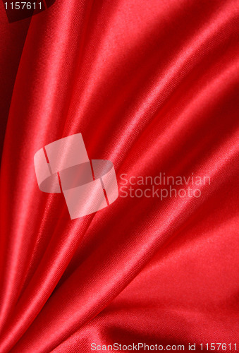 Image of Smooth Red Silk as background 