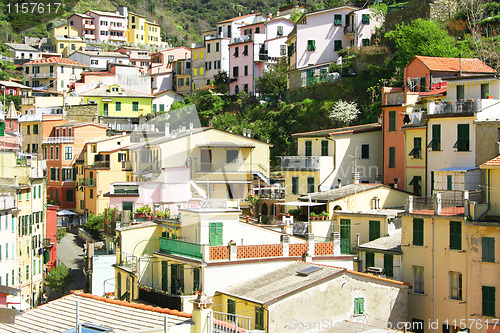 Image of Italy. Cinque Terre. Riomaggiore village 