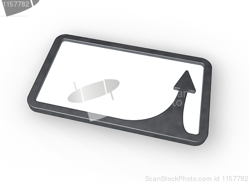 Image of frame border with arrow
