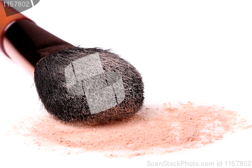 Image of Face powder and brush