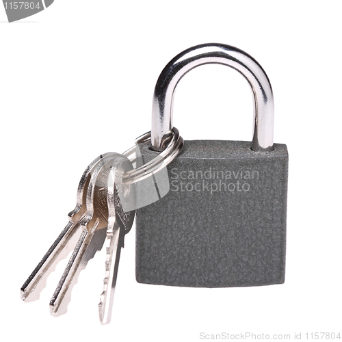 Image of Padlock and keys