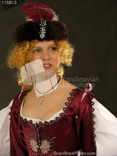 Image of Girl in Polish clothes of 17 century