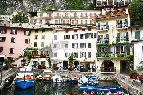 Image of Italy. Lake Garda. Limone sul Garda town