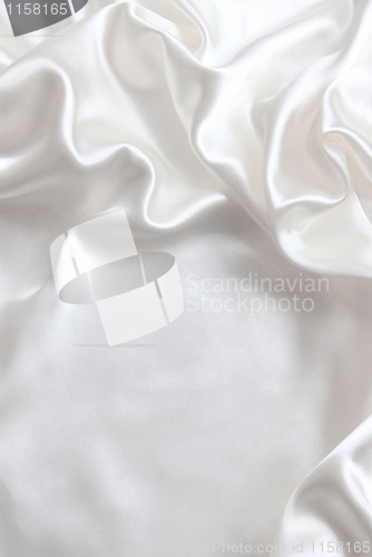 Image of Smooth elegant white silk as wedding background 