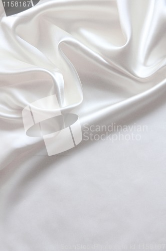 Image of Smooth elegant white silk 