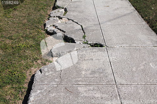 Image of Sidewalk damage