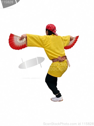 Image of Japanese dancer-clipping path