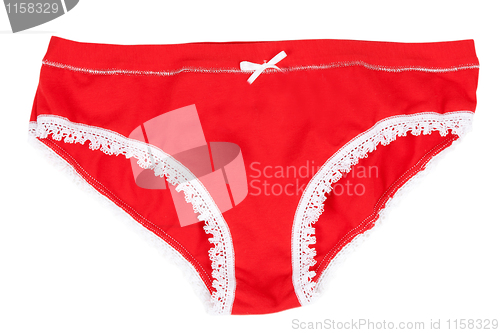 Image of Female red panties