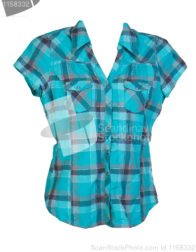 Image of blue checkered shirt