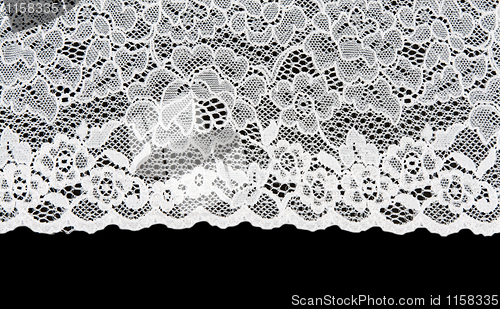 Image of White patterned lace
