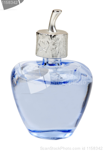 Image of blue perfume bottle
