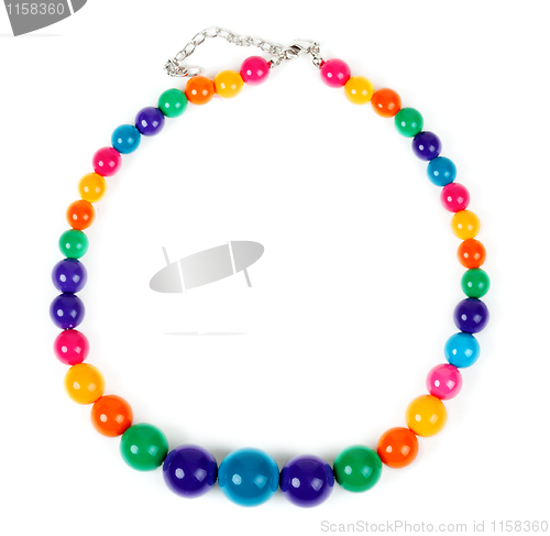 Image of colored plastic beads