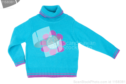 Image of Blue children's knitted sweater