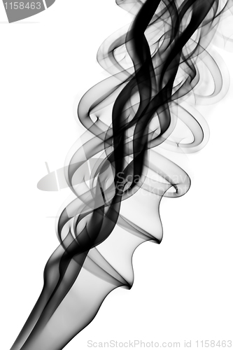 Image of Abstract fume shapes on white