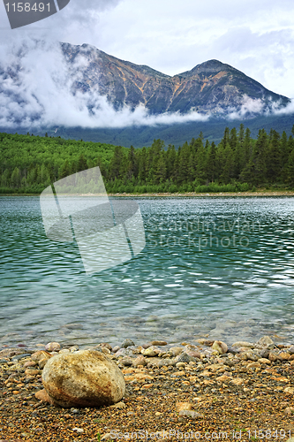 Image of Mountain lake in Jasper National Park