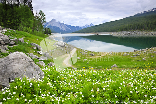 Image of Mountain lake in Jasper National Park, Canada