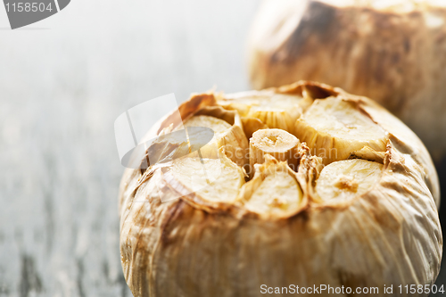 Image of Roasted garlic bulbs