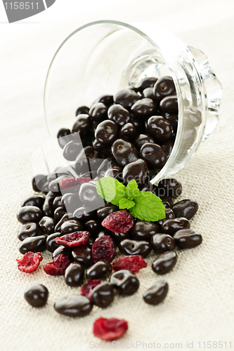 Image of Chocolate covered cranberries