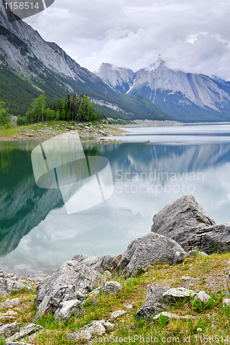 Image of Mountain lake in Jasper National Park