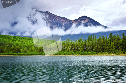 Image of Mountain lake in Jasper National Park