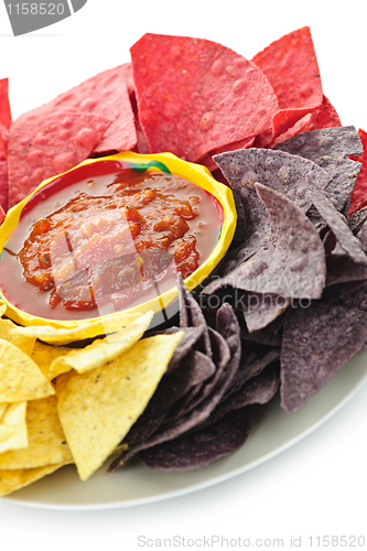 Image of Tortilla chips and salsa