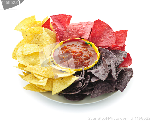 Image of Tortilla chips and salsa