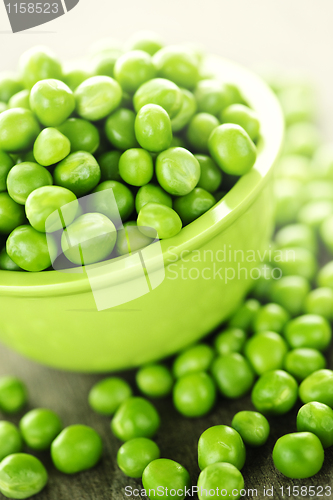 Image of Bowl of green peas