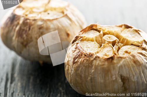 Image of Roasted garlic bulbs