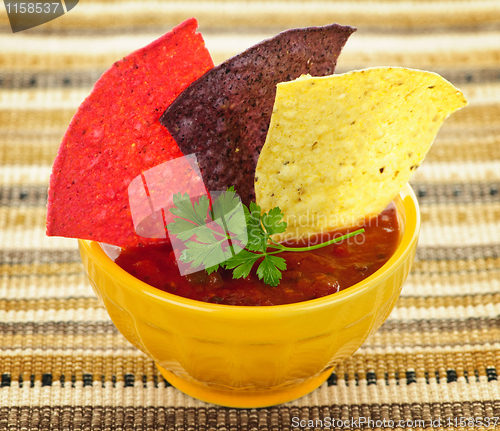 Image of Tortilla chips and salsa