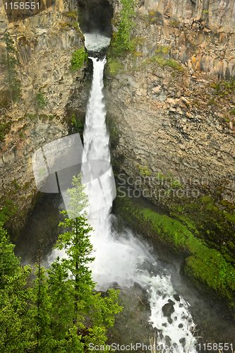 Image of Spahats Falls waterfall in Wells Gray Provincial Park, Canada