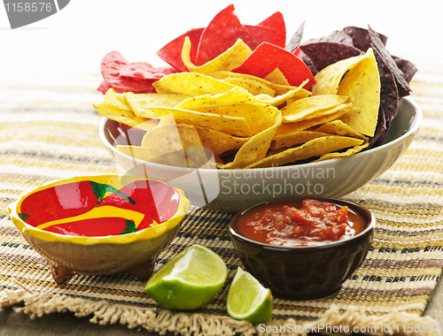 Image of Tortilla chips and salsa