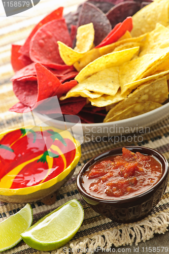 Image of Tortilla chips and salsa