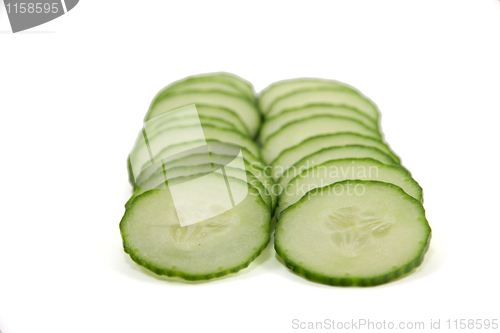 Image of Cucumber slices with little dof