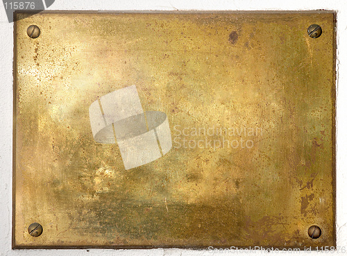 Image of Yellow brass metal plate border