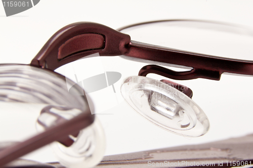 Image of A  pair of  folded eye glasses