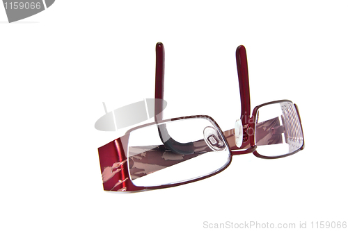 Image of A  pair of  folded eye glasses