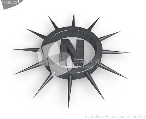 Image of spiky letter n