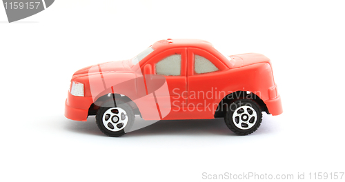 Image of red toy car 