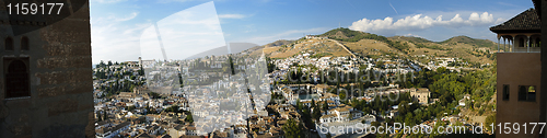 Image of View of the Albaicin, the Arabic district of Granada, Spain
