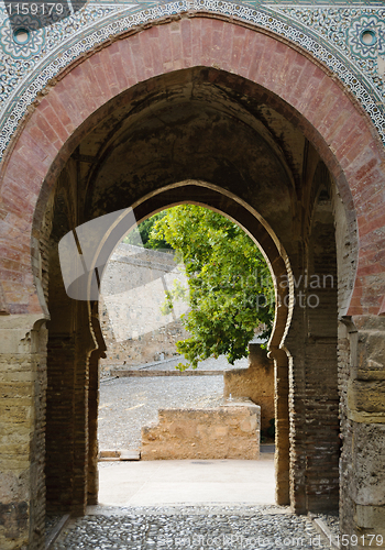 Image of Gateway inside the Alhambra, Granada, Spain