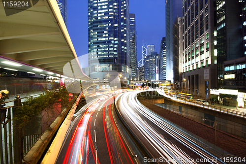 Image of traffic through downtown 