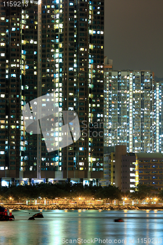 Image of Hong Kong public housing apartment block 