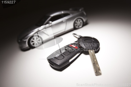Image of Car Key and Sports Car