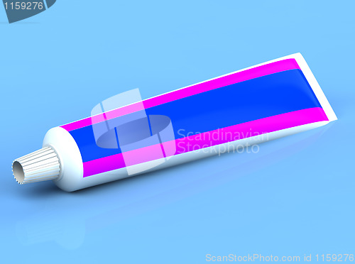 Image of 3d rendered toothpaste