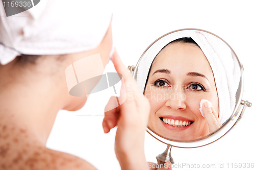 Image of Facial skincare anti-ageing exfoliation