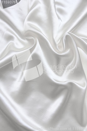 Image of Smooth elegant white silk 