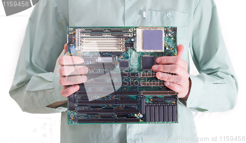 Image of Presenting  motherboard